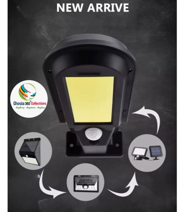 100 COB Outdoor Solar induction Street Motion Sensor Wall Lamp KN-425