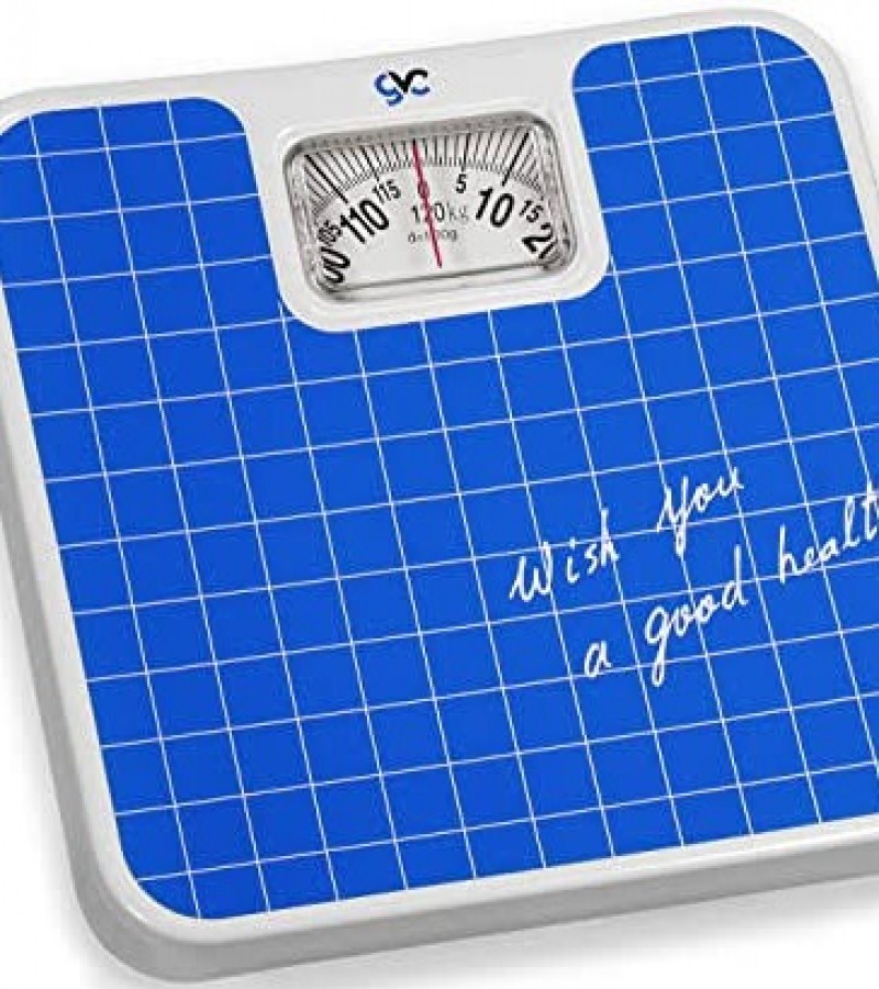 120Kg Analog Weight Scale Personal Body Health Weighing Machine (Blue)