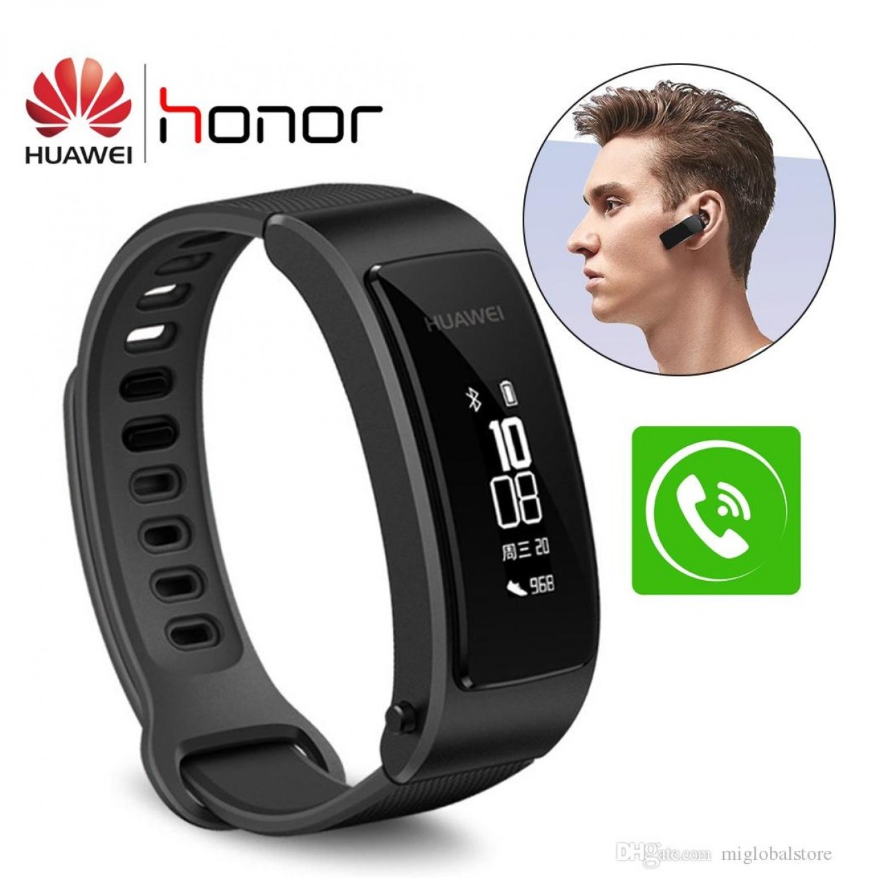 Huawei TalkBand B3 Lite Fitness Wristband - Detachable Bluetooth Headset - Phone Finder