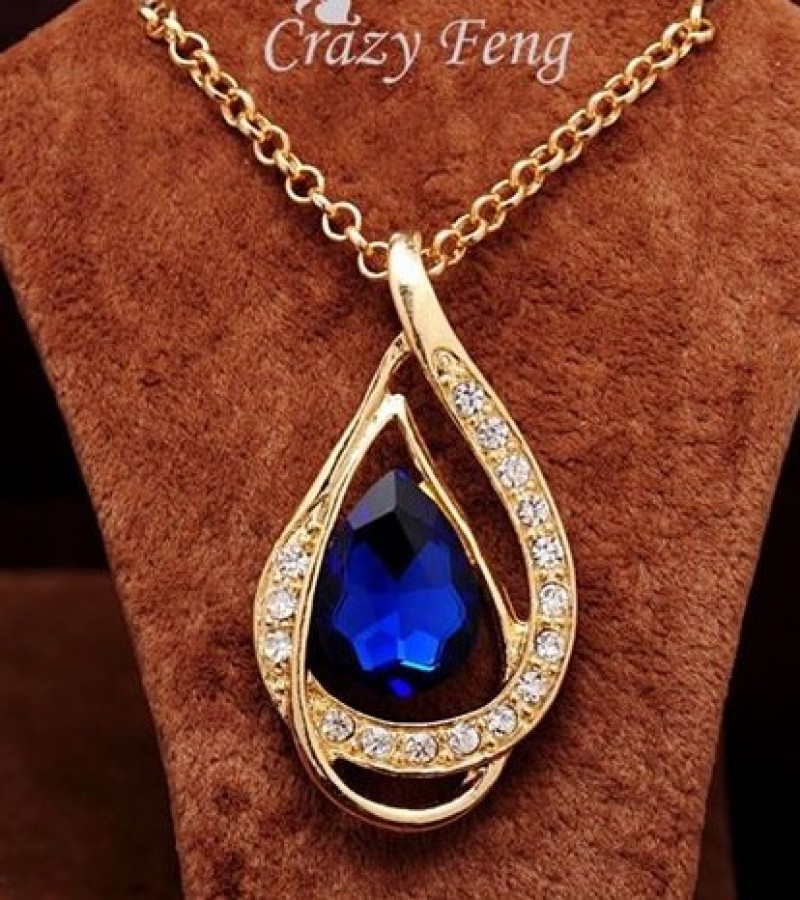 Blue Ruby Necklace 