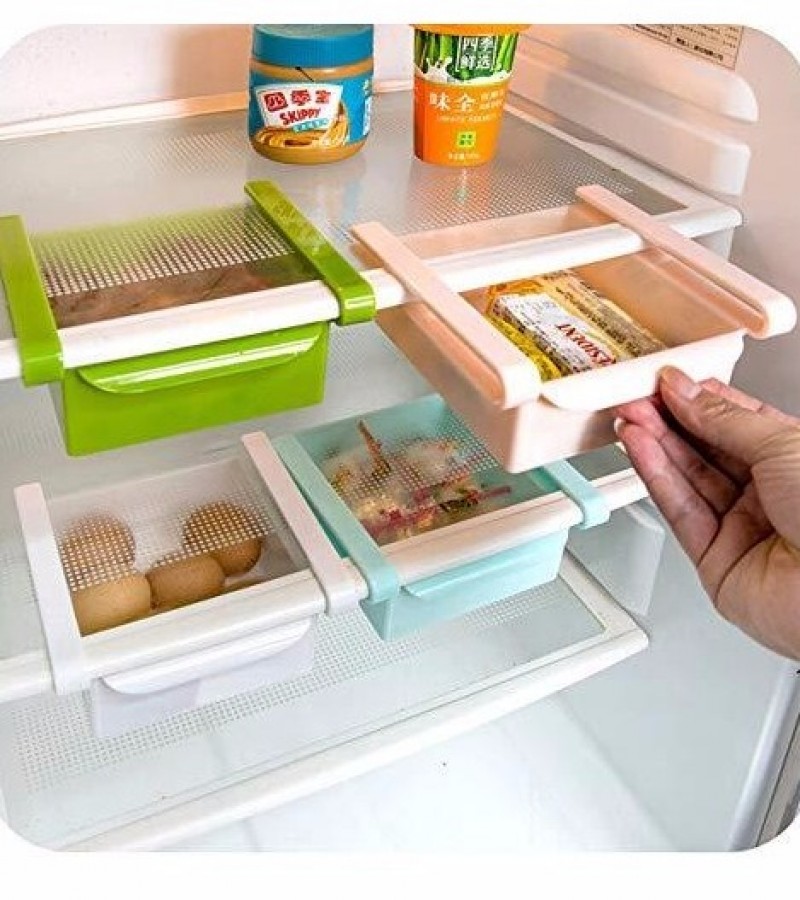 1Pcs Fridge Food Storage Tray Drawer Shelve Organizer - Multicolour ...