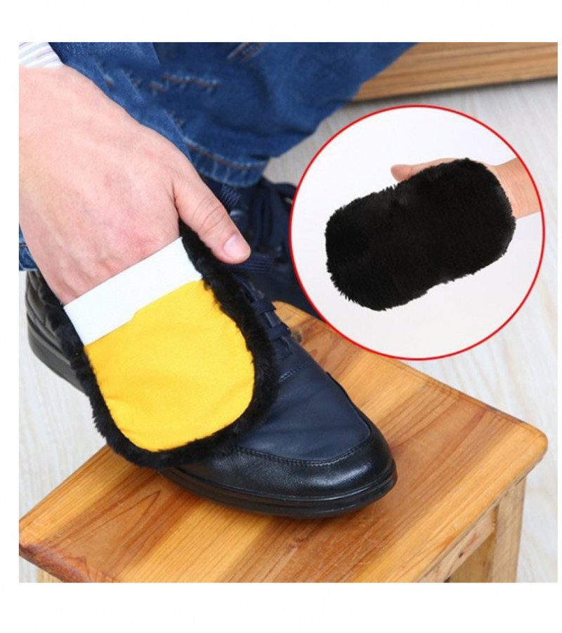 1Pcs Household Cleaning Cloth Shoeshine Furniture Leather Bag Wool Gloves