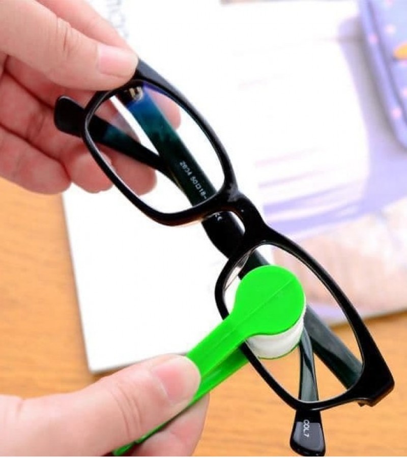1Pcs Soft Microfiber Sun Glasses Cleaning Household Glass Cleaner Tools Brush - Multi