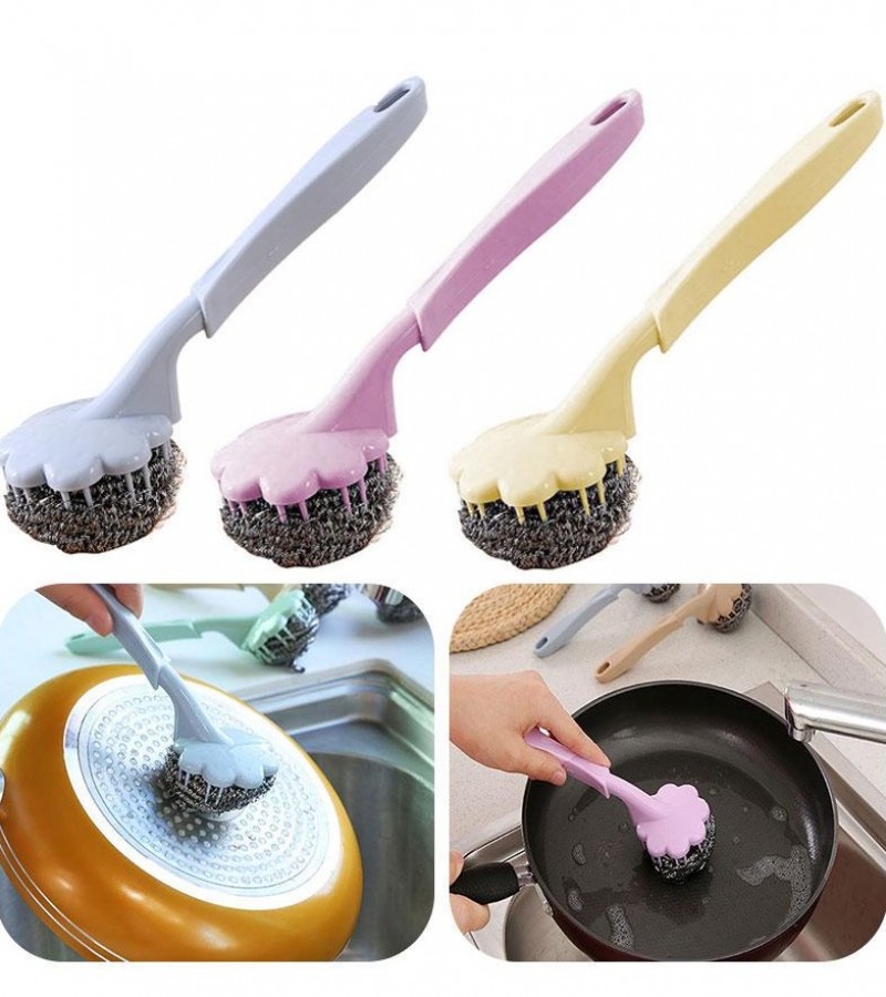 1-PCS Stainless Steel Rust Remover Cleaning Wash Brush Kitchen Tools Gadget 