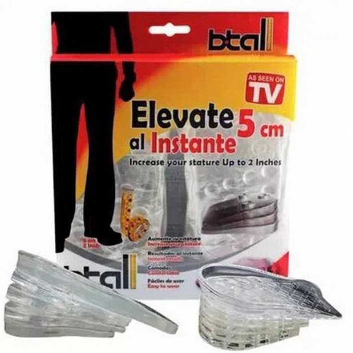 2 in 1 B Tall Shoe Insoles – Elevate Height up to 5 cm Instantly