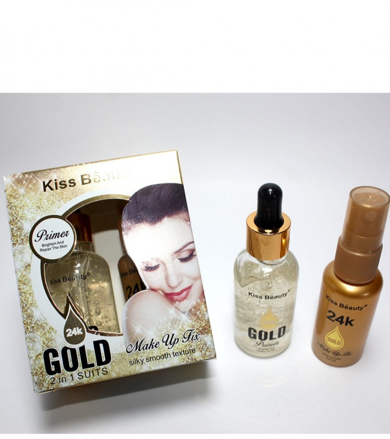24K Gold 2 in 1 Make Up Primer And Fixer