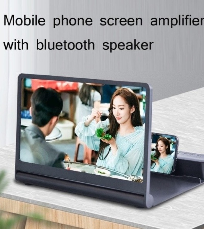 3D Mobile Phone Screen Magnifier with Bluetooth Speaker - Multi