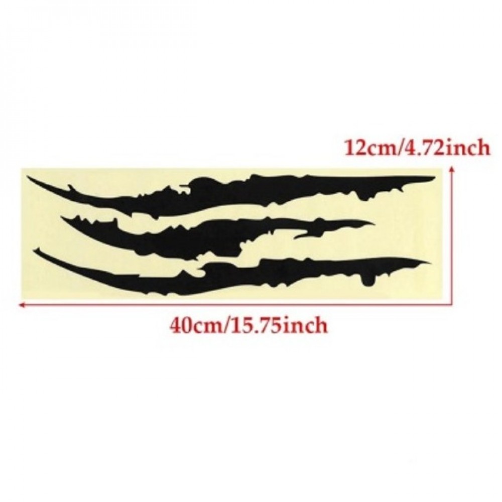 40cm*12cm Car Reflective Monster Stripe Claw Applique