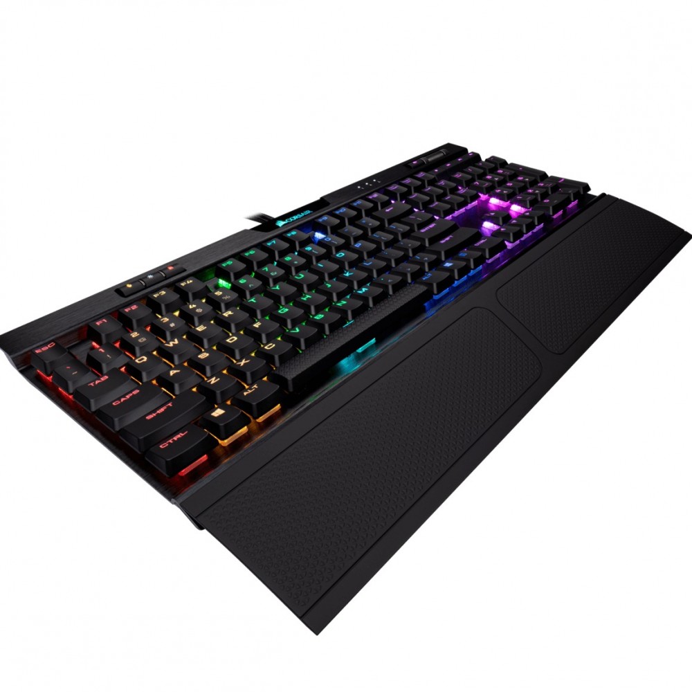 7. Corsair K70 Mechanical Gaming Keyboard RGB MK.2 — CHERRY® - MX Low Profile Red – Slim – Hot Keys