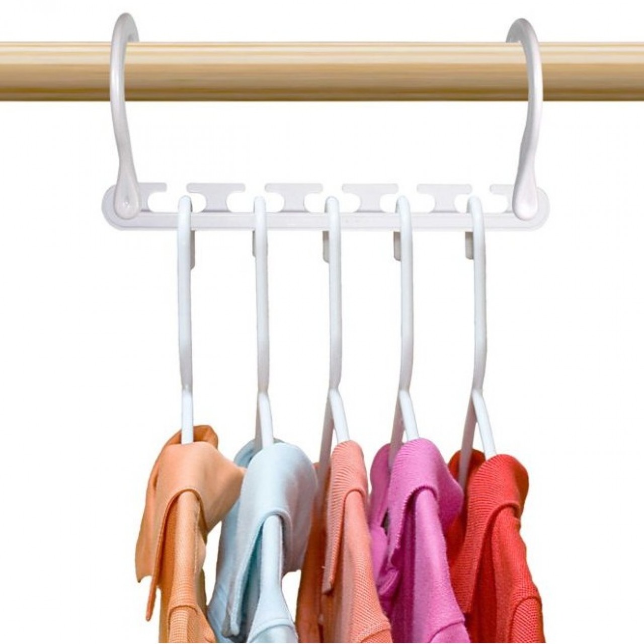 6 Pack Wonder Cloth Hanger MAX - White