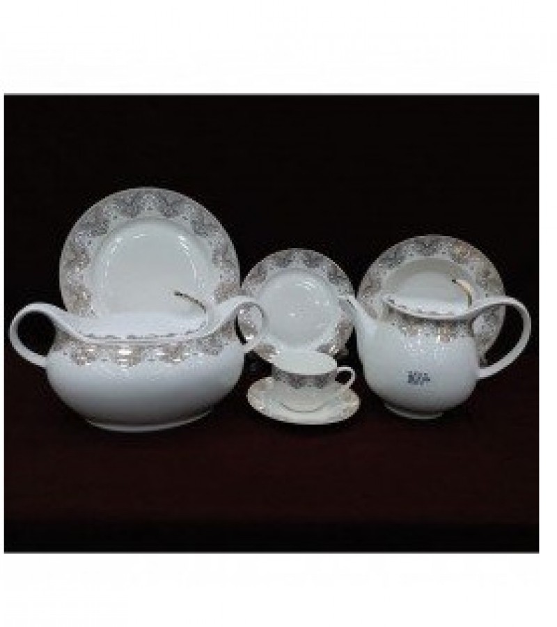 61 Piece Exquisite Bone China Dinner Set - 8 Person Serving - 21KG