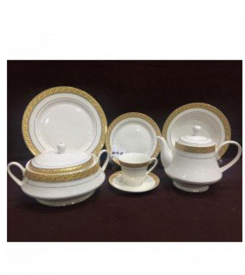 75 Piece Fine Bone China Dinner Set - 8 Person Serving - 22KG