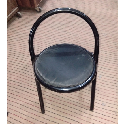 Folding Chair For Namaz Without Back - Black(Commando)
