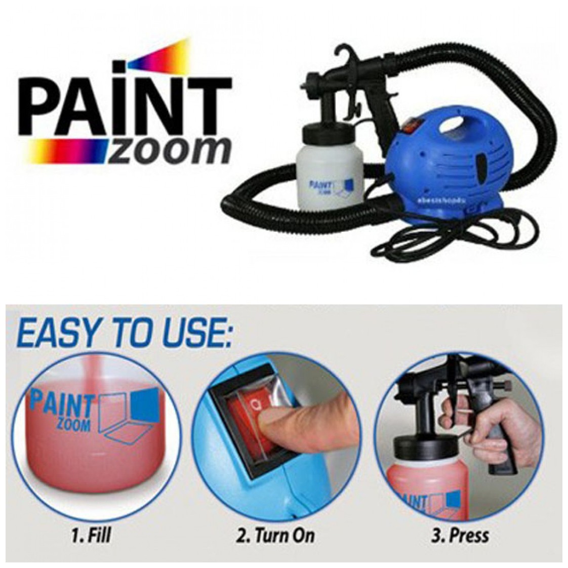 Zoom Paint machine Plastic Spray gun
