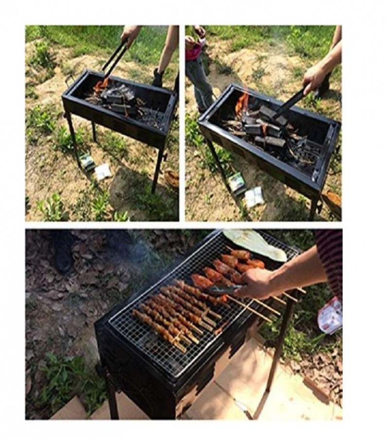 BBQ GRILL WITH STAND AND COOKING PLATE