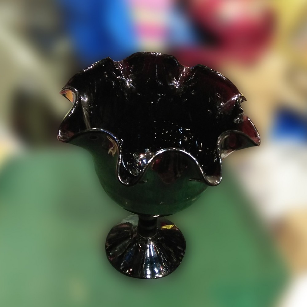 Black Glass Bowl For Home & Office Decoration