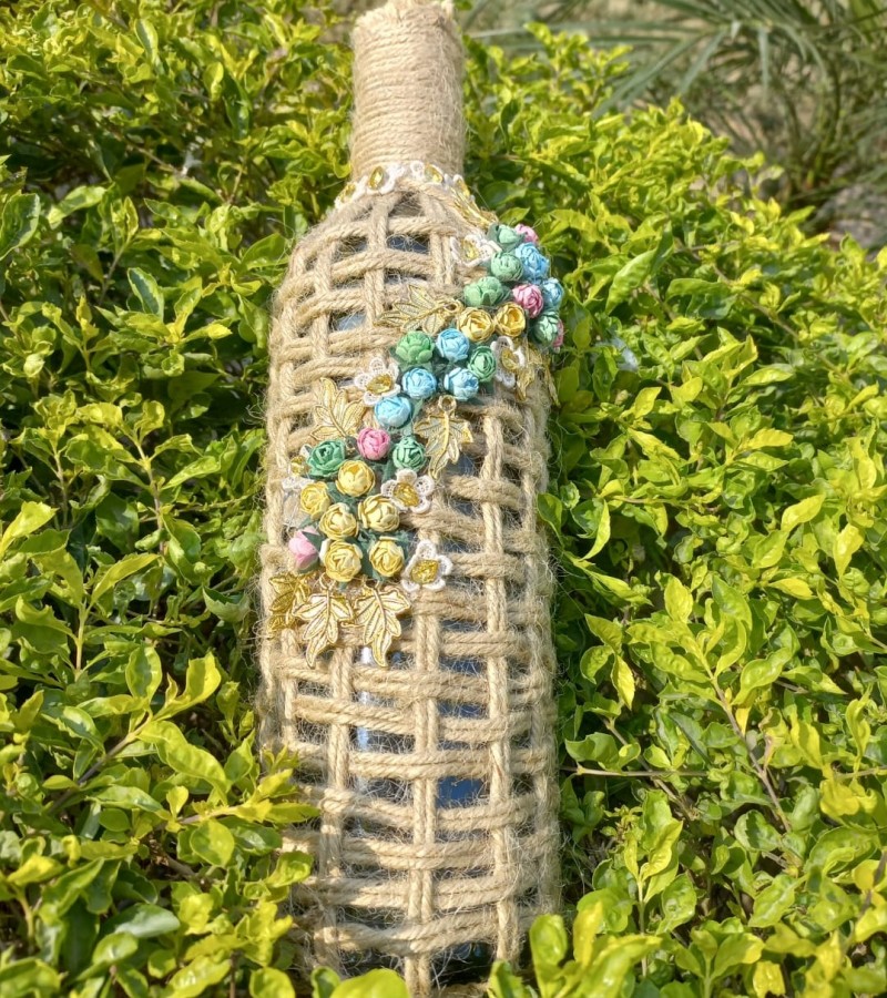 Creative Handmade Beautiful Jute Bottle