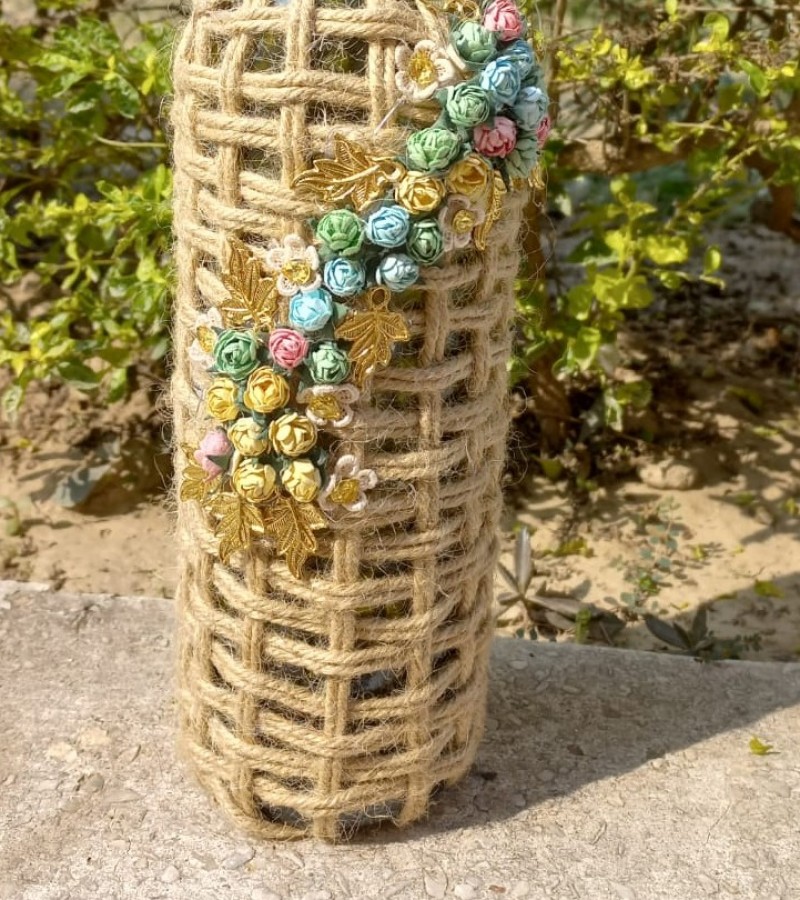 Creative Handmade Beautiful Jute Bottle