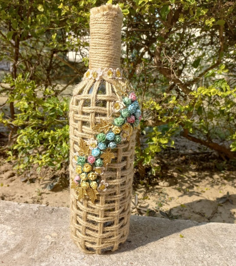 Creative Handmade Beautiful Jute Bottle