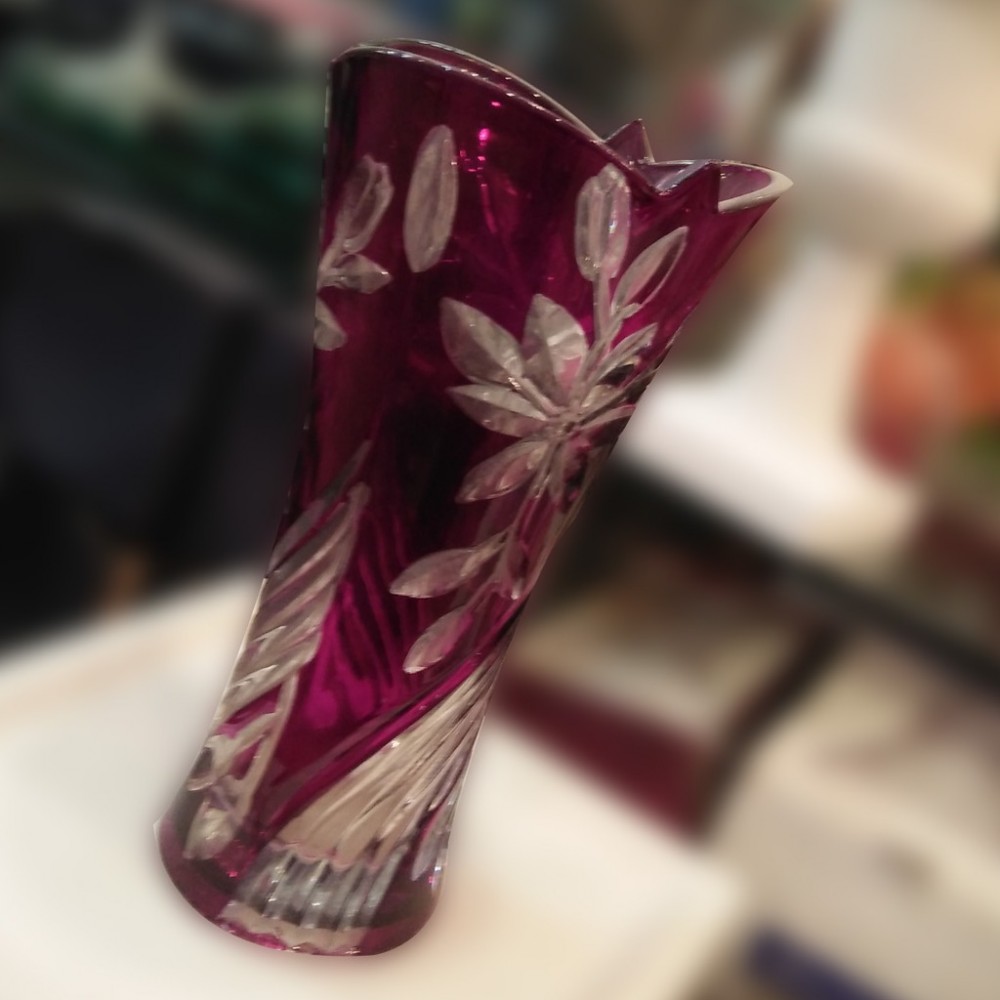 Glass Vase Guldaan For Office & Home Decoration