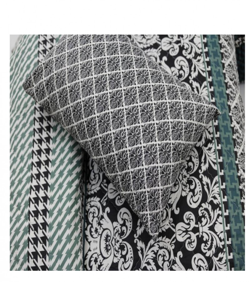 Green Houdstooth Polycotton Bedsheet Set