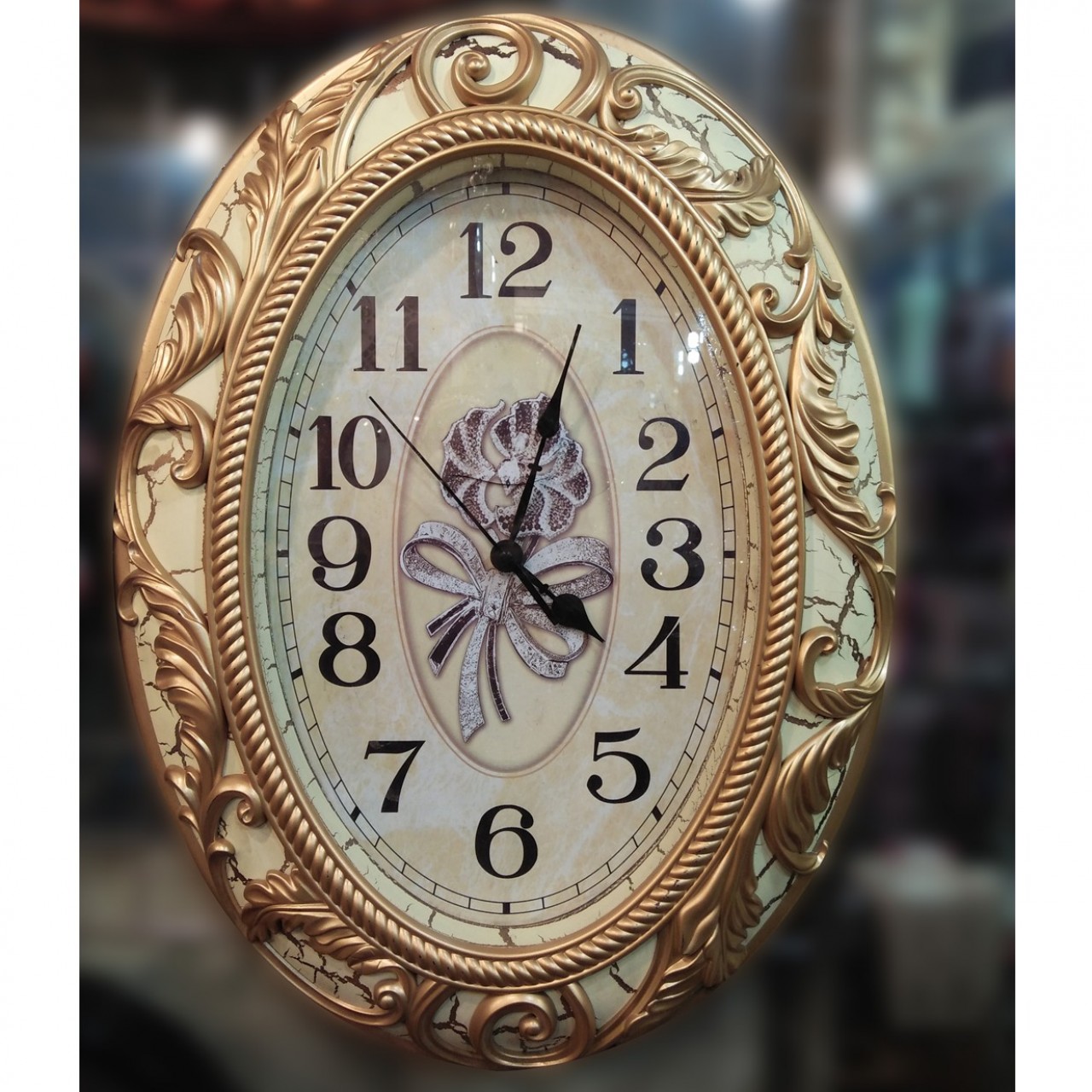 Oval Shape Premium Wall Clock For Office & Home