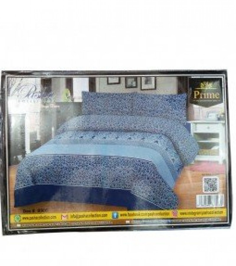 Pasha Collection King Size Double Bed Sheet Des-9506 With 2 Pillow Covers