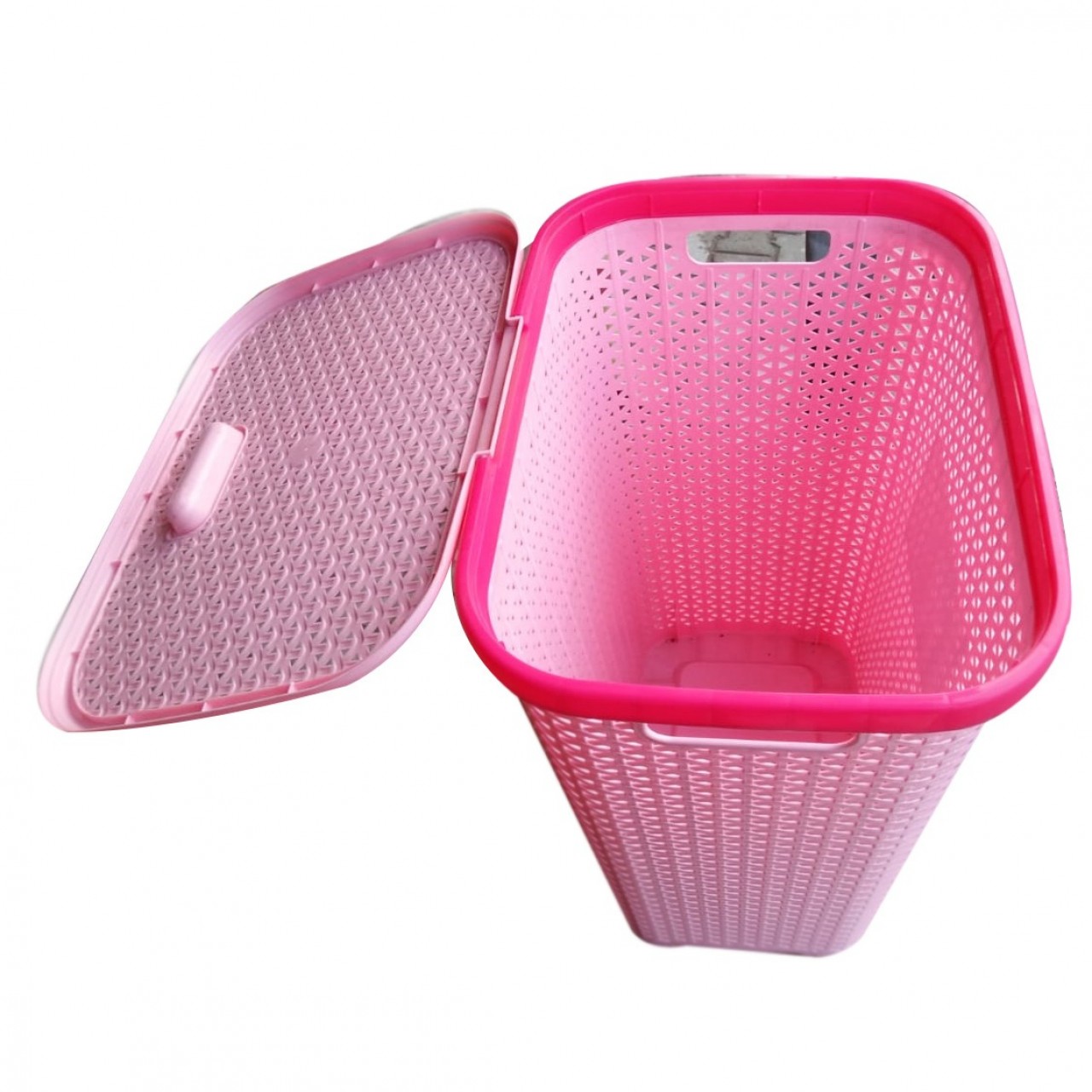 Plastic Laundry Basket With Lid