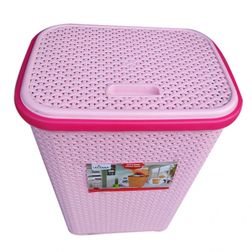 Plastic Laundry Basket With Lid