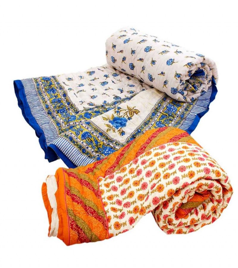 Printed Polyester Vicky / Lucky Razai Filled with Best Quality Random Color
