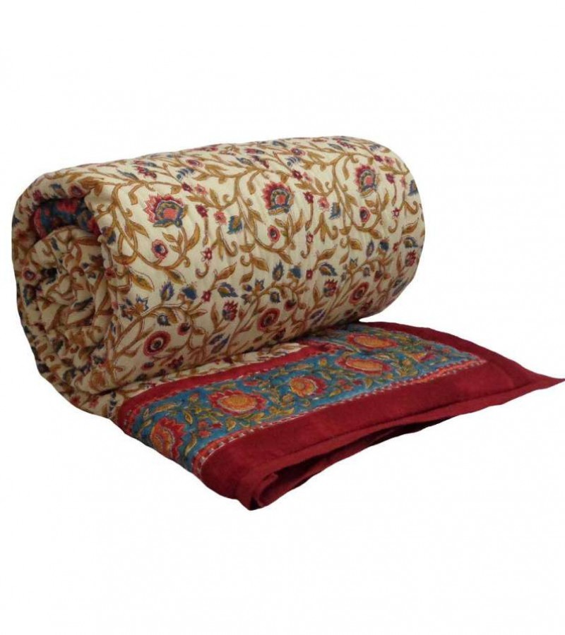Printed Polyester Vicky / Lucky Razai Filled with Best Quality Random Color