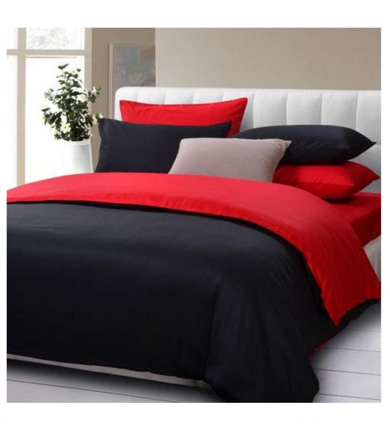 Red And Black Comforter Cover Set