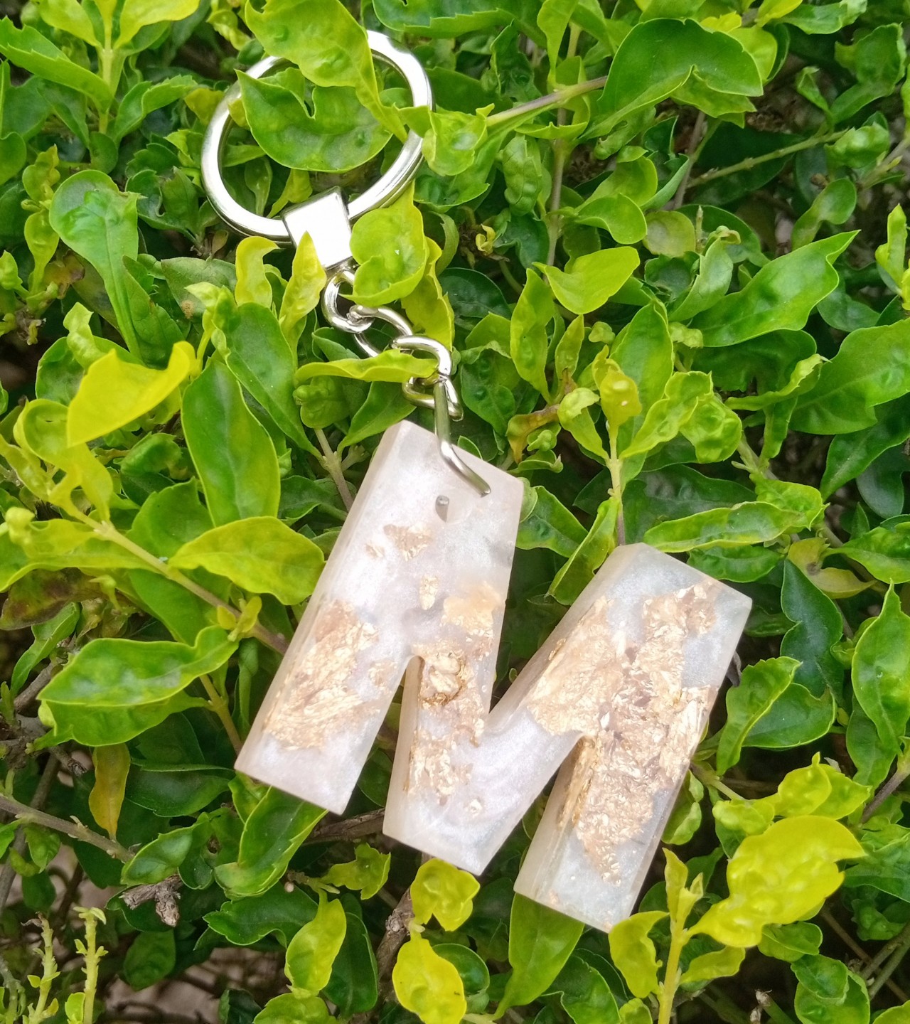 Resin  and Acrylic Letter Keychains .