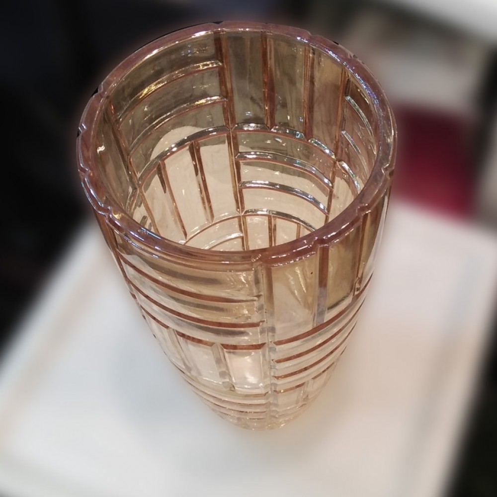Transparent Glass Vase Guldaan For Office & Home Decoration