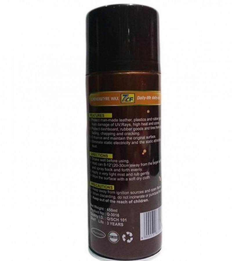 7CF Dashboard Polish Spray & Shiner - Leather & Tyre Wax