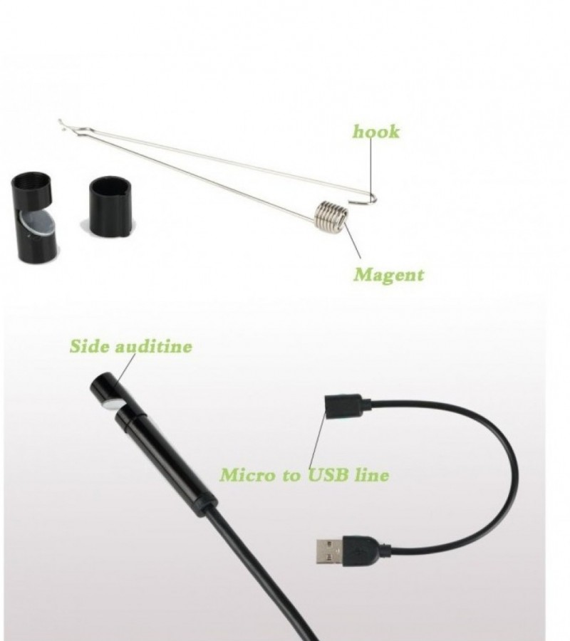 7mm USB Endoscope Borescope Inspection Snake Camera OTG Micro USB Endoscope
