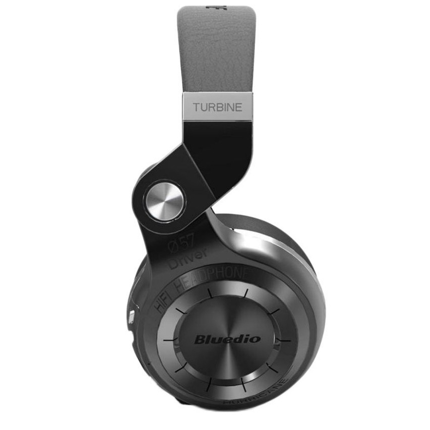 Bluedio T2 Plus - Turbine Hurricane HiFi Bass Booster Wireless Bluetooth V4.1 Headphone - Black