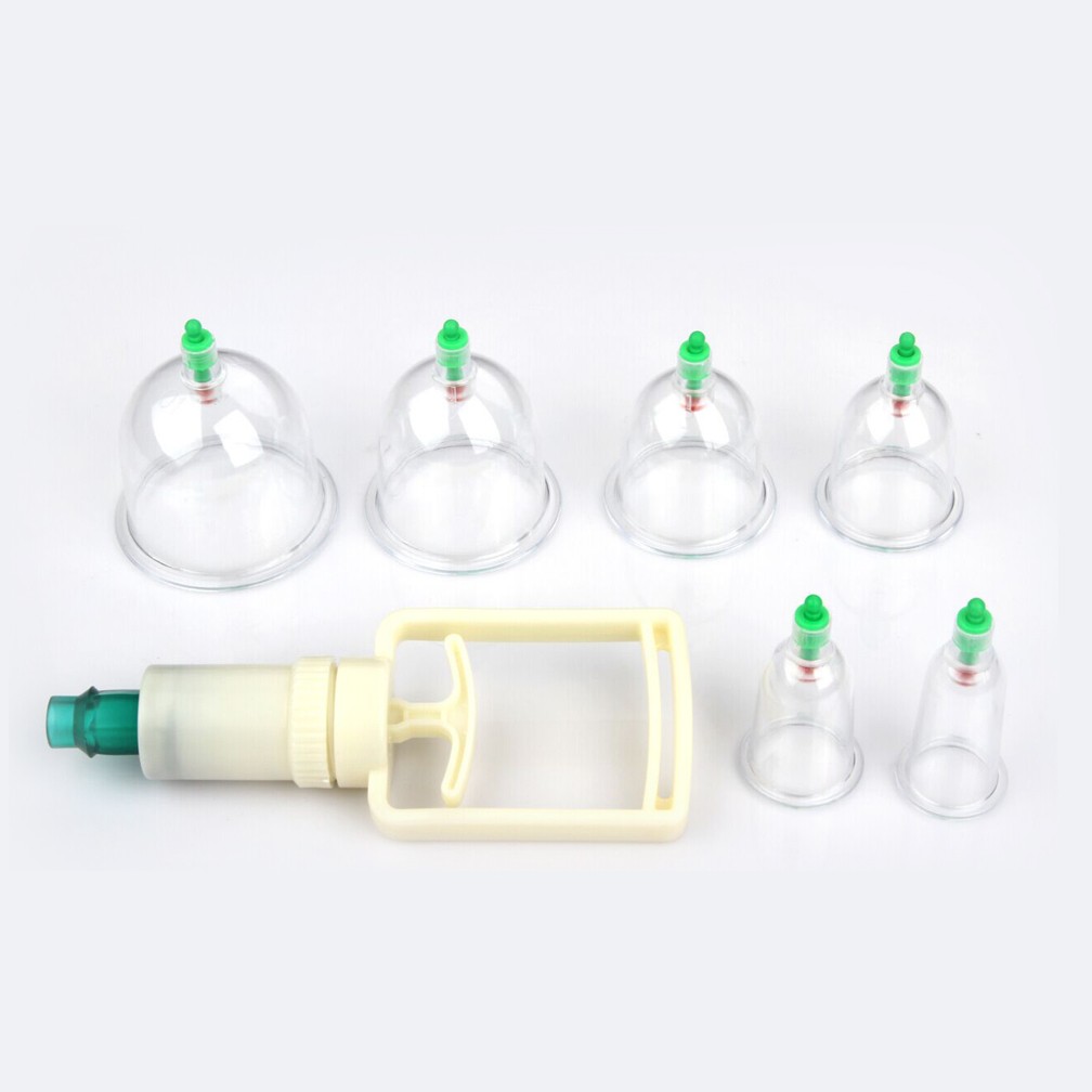 Hijama Medical Vacuum Cupping Suction Therapy Device Set (12 Cups)