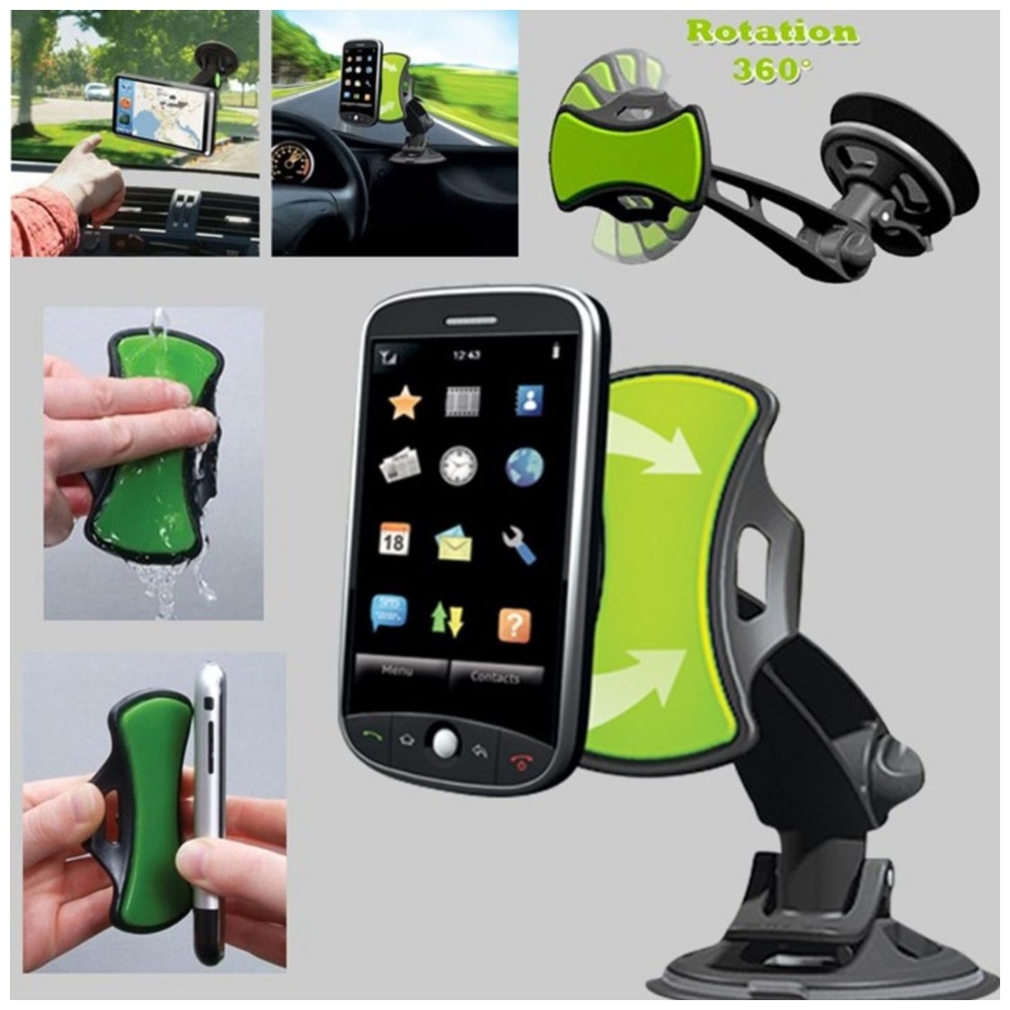 Universal Phone Mount Holder – Firm Phone Holder for Cars
