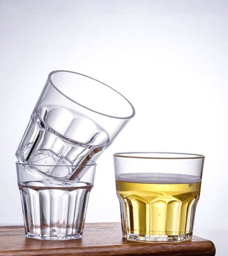 220ML ANTIQUE DESIGN Water Glass / Milk Glass / Juice Glass / Plastic Cup / Party Cup / Reusable Plastic Glass / Beverage Glass