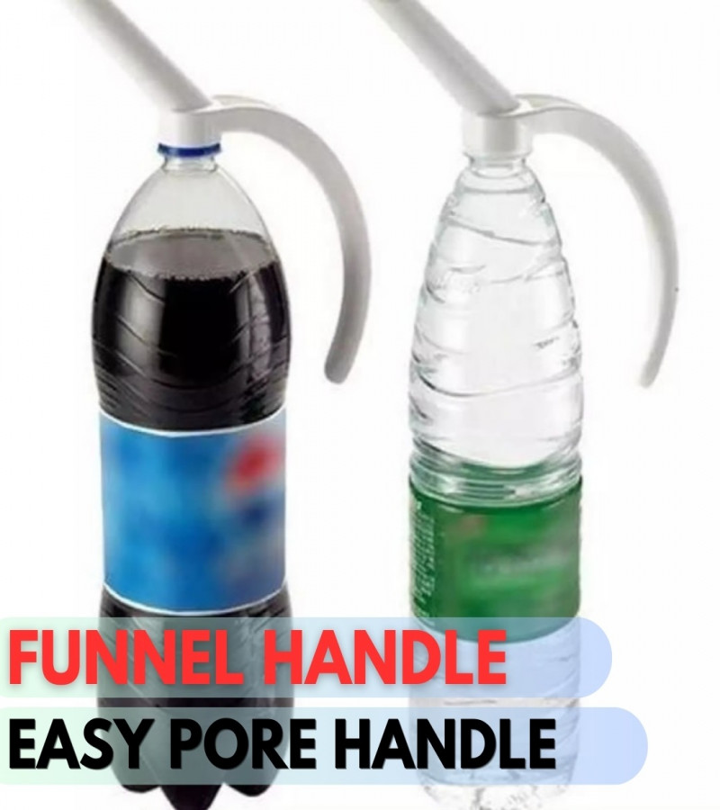 AABA MALL Unique style Easy Pore Handle For Bottle - Funnel Type - White