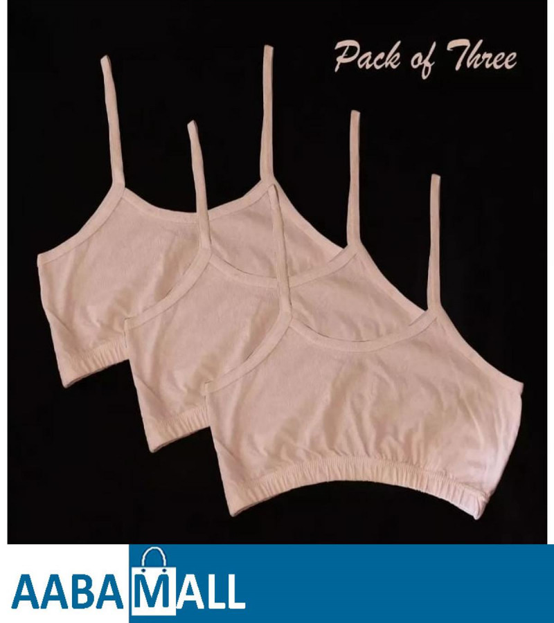 PACK OF 3 PCS BET,TIES / BETTIES HALF BODY Camisole / HALF SHAMEEZ / COMFIRTABLE INNER WEAR For LADIES / Women / GIRLS - FREE SIZE (AABA-MALL)