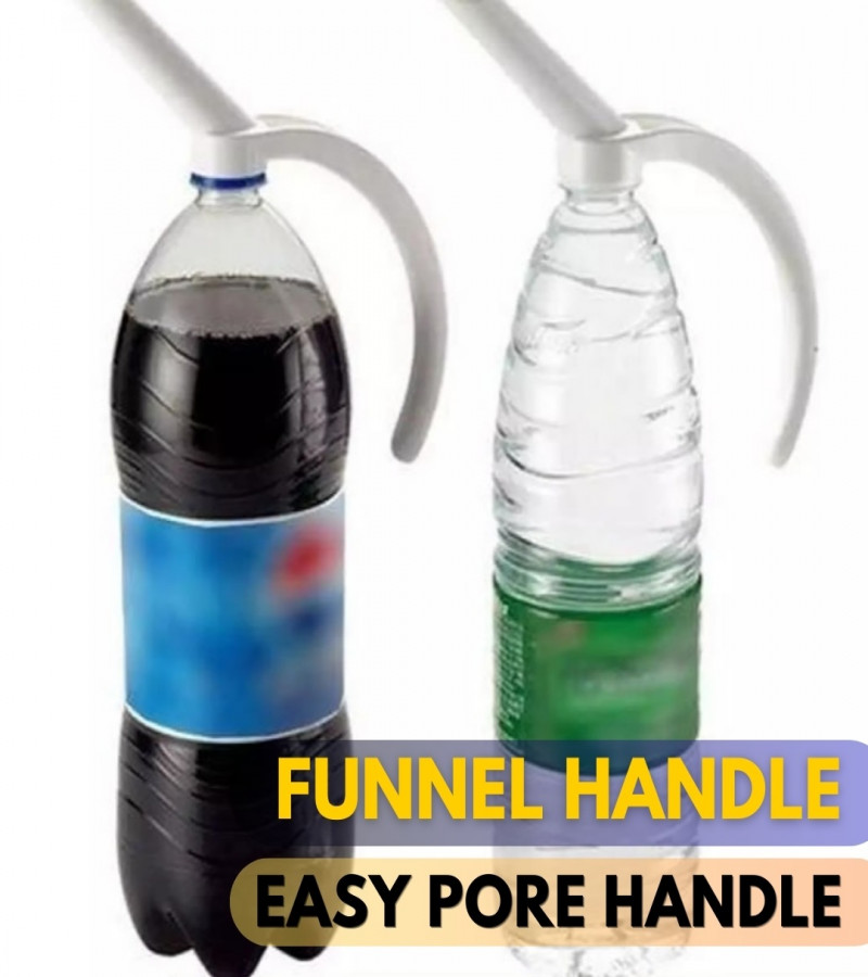 Unique style Easy Pore Handle For Bottle Funnel Type - White - AABA MALL