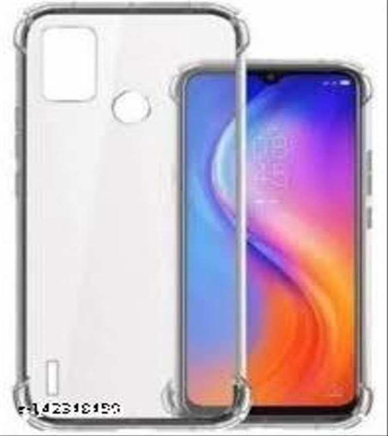 Itel Vision 1 Pro Back Cover Transparent Extra Bumper Anti Shock Soft Clear Case Itel Vision 1 Pro