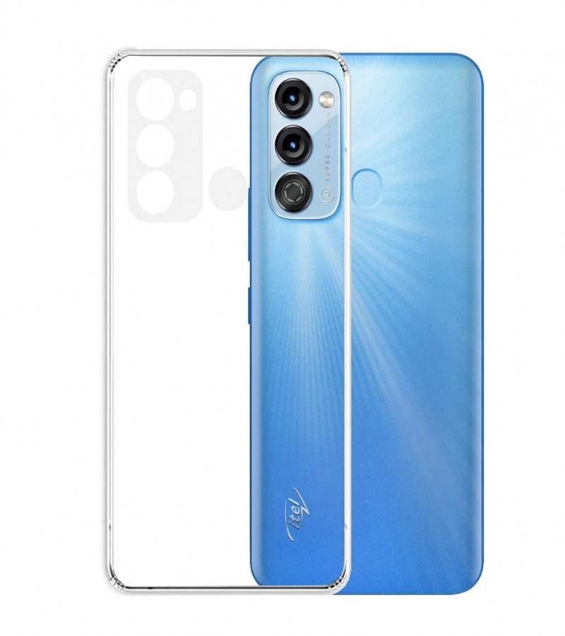 Itel Vision 3 Back Cover Transparent Extra Bumper Anti Shock Soft Clear Case Itel Vision 3