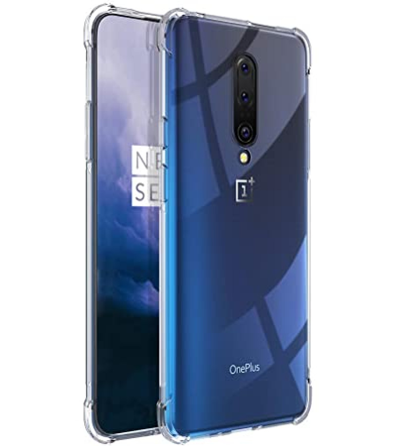 OnePlus 7 Pro Back Cover Transparent Extra Bumper Anti Shock Soft Clear Case OnePlus 7 Pro