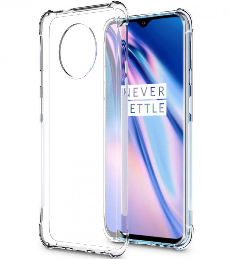 OnePlus 7T Back Cover Transparent Extra Bumper Anti Shock Soft Clear Case OnePlus 7T