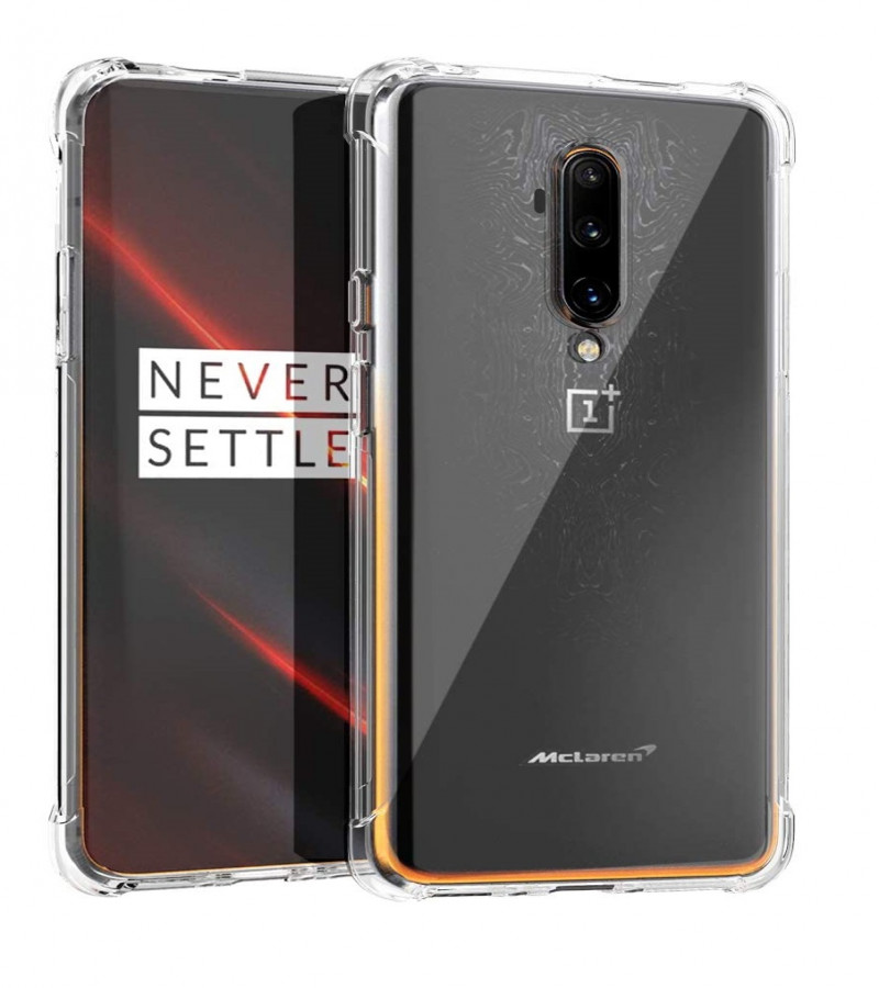 OnePlus 7T Pro Back Cover Transparent Extra Bumper Anti Shock Soft Clear Case OnePlus 7T Pro
