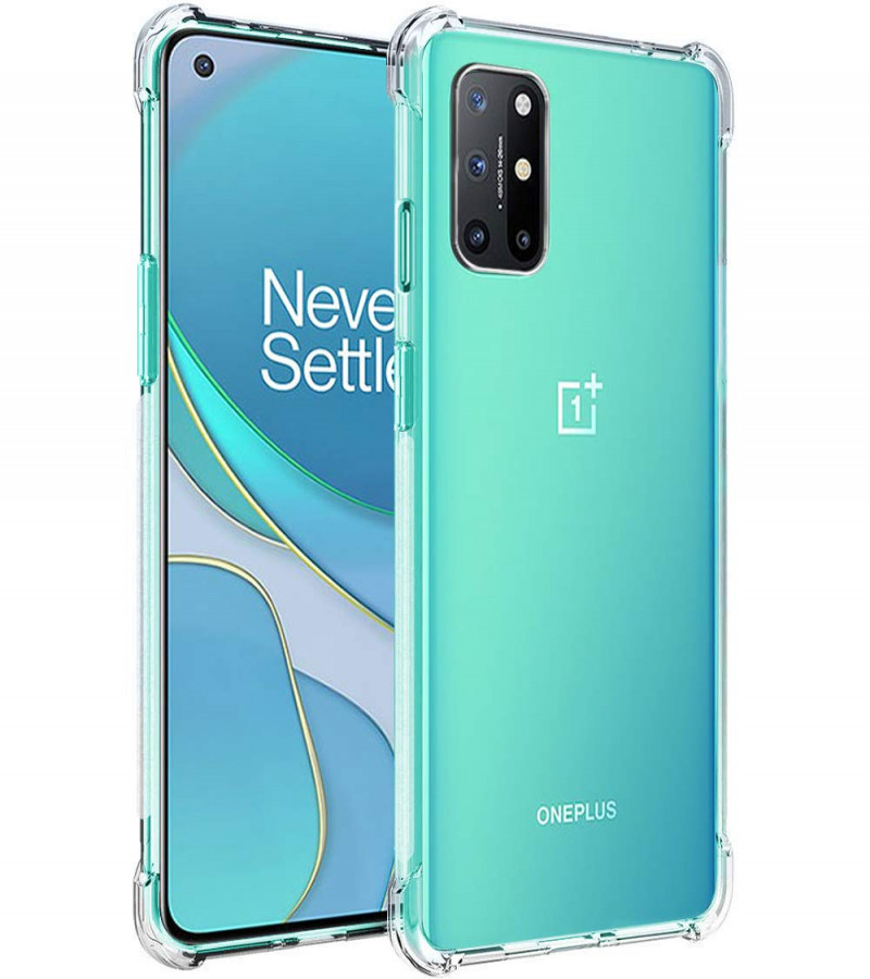 OnePlus 8T Back Cover Transparent Extra Bumper Anti Shock Soft Clear Case OnePlus 8T