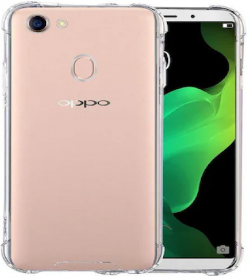 OPPO F5 Back Cover Transparent Extra Bumper Anti Shock Soft Clear